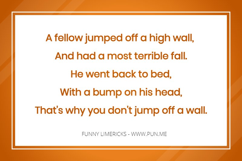 Example of a funny limerick
