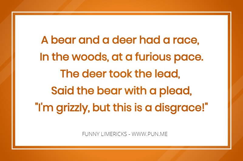 Funny limerick with clever wordplay