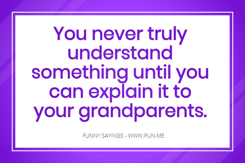 Cute funny saying about grandparents