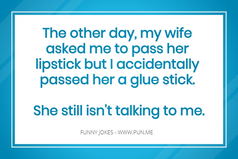 Funny joke about a wife and her lipstick