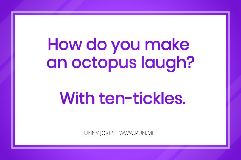 Funny joke about an octopus