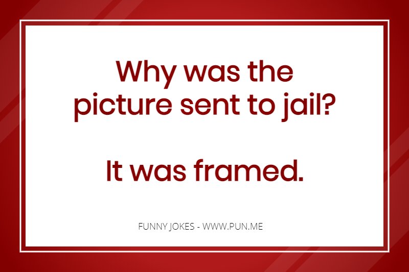 Simple but funny joke about a picture