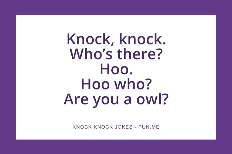 One of the most popular knock knock