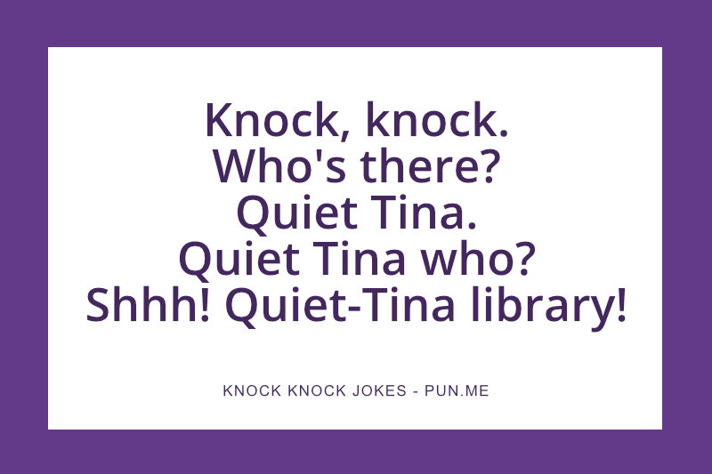 Miscellaneous library knock knock joke