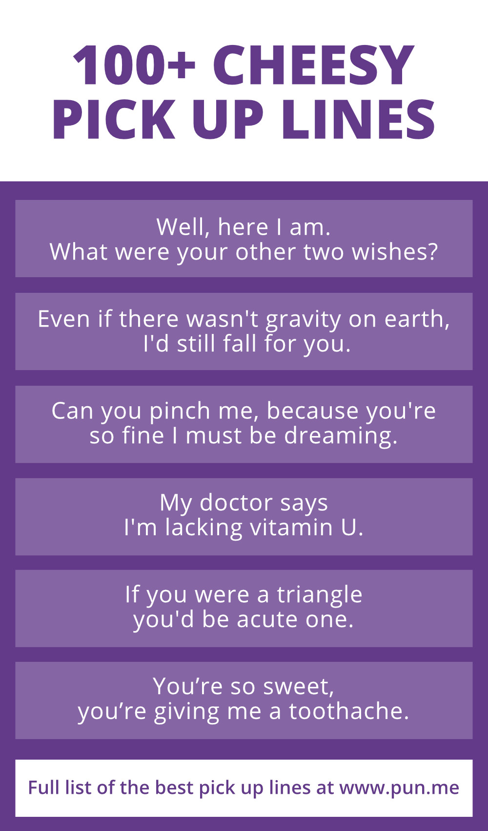 Hilarious pick up lines