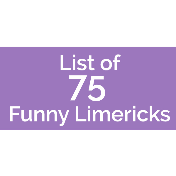 75 Funny Limericks to make you laugh 
