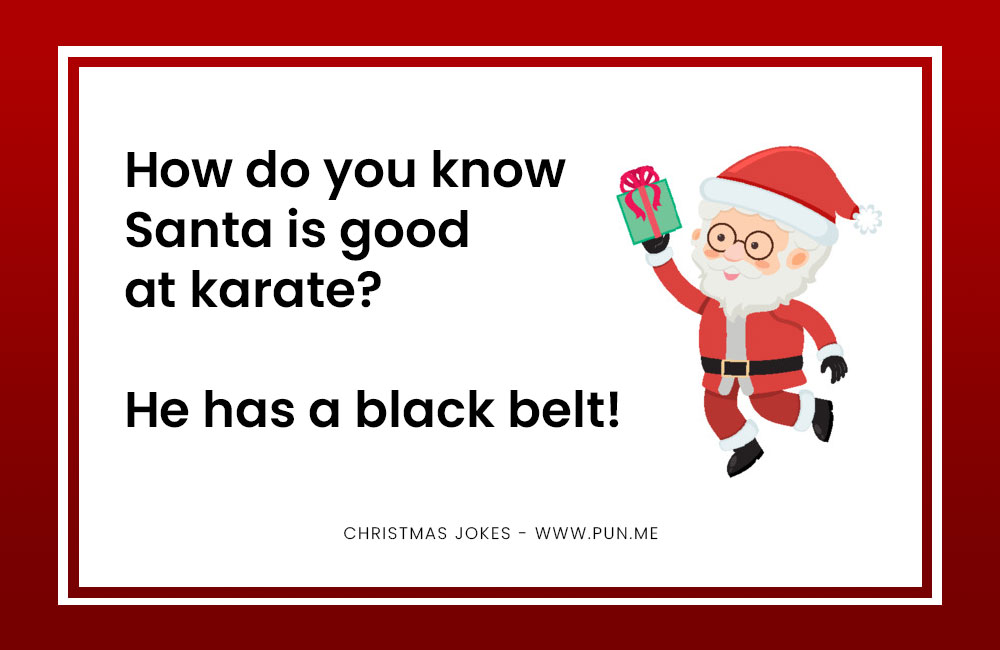 Funny santa karate joke