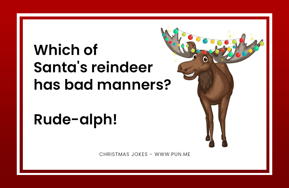 Rude reindeer joke