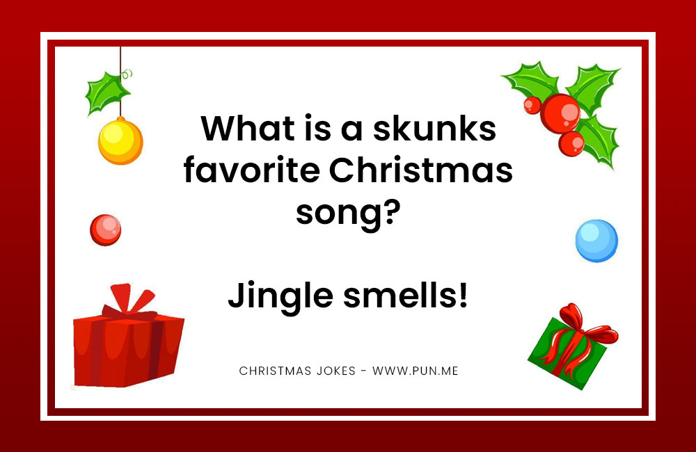 Skunk related christmas joke