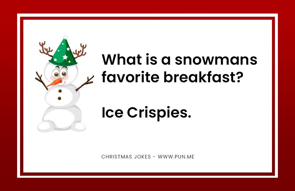 Snowman favorite breakfast joke