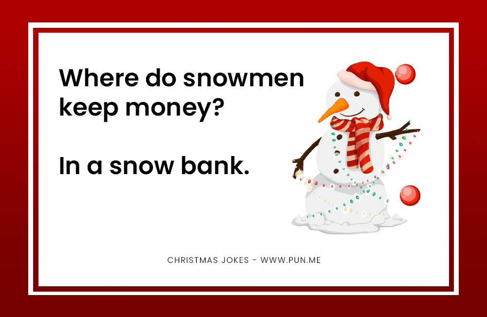 Snowman money joke