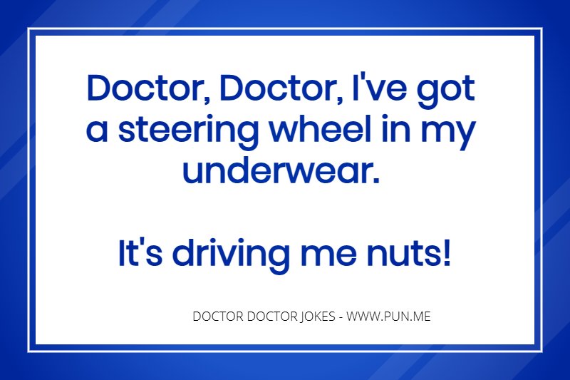 Funny doctor doctor joke