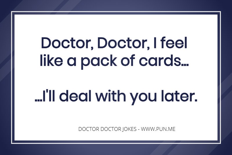 Short and funny doctor doctor joke