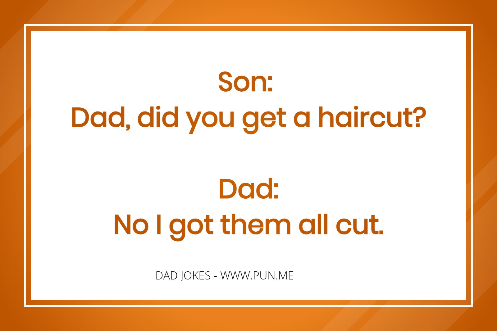 Lame dad to son joke