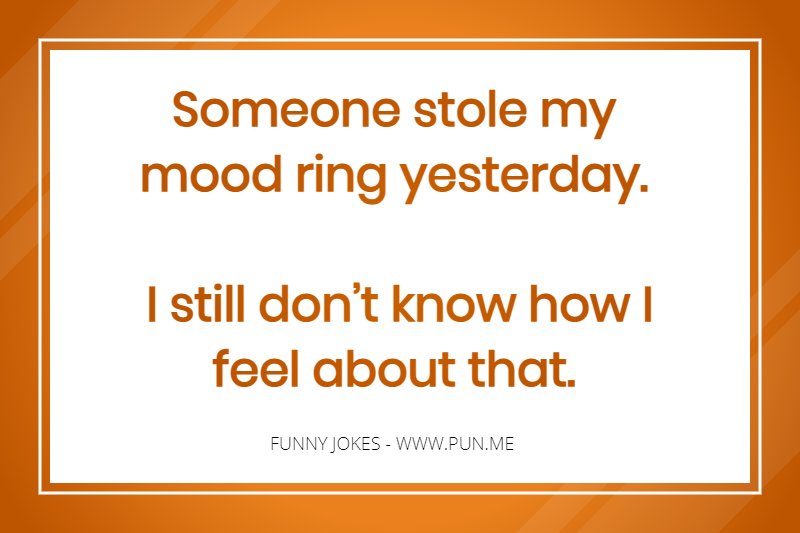 Funny joke about a mood ring