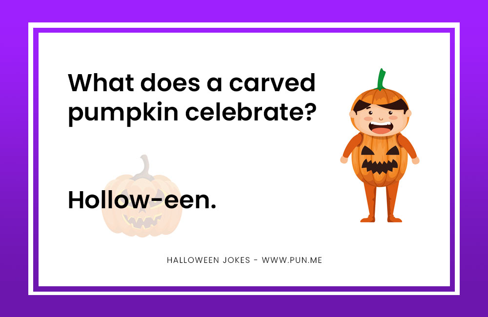 Carvwed pumpkin related joke