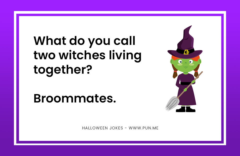 Halloween joke about two witches