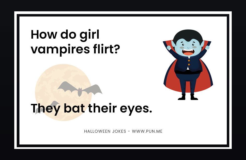 How do vampires flirt joke