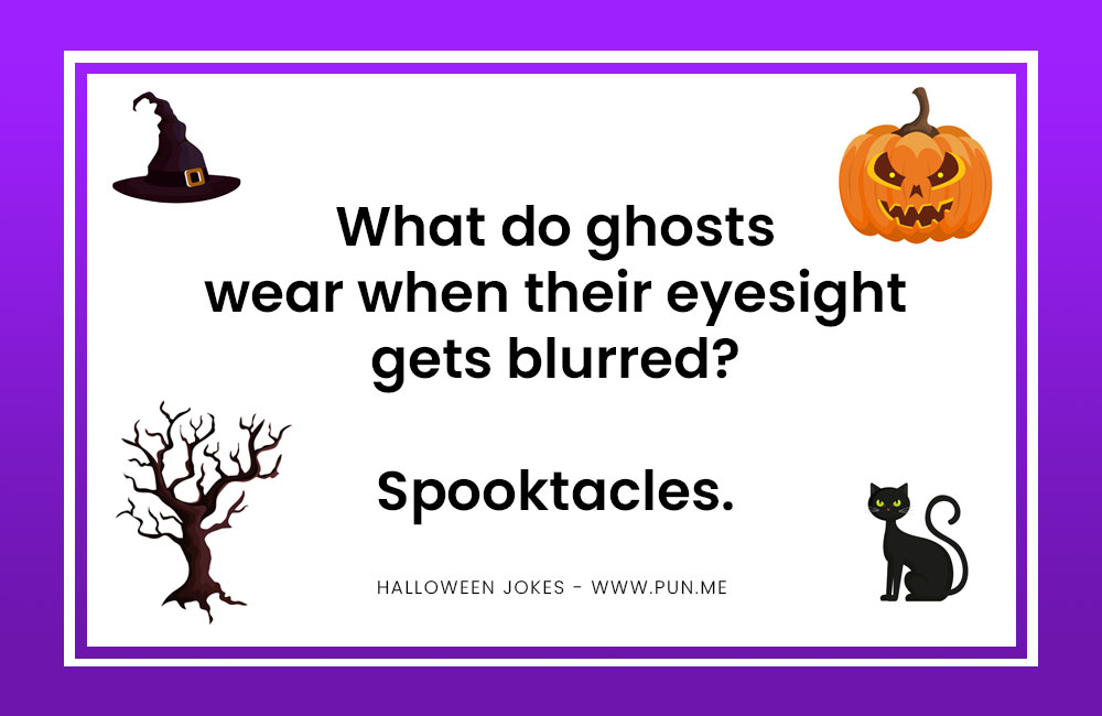 Spooky ghost halloween joke