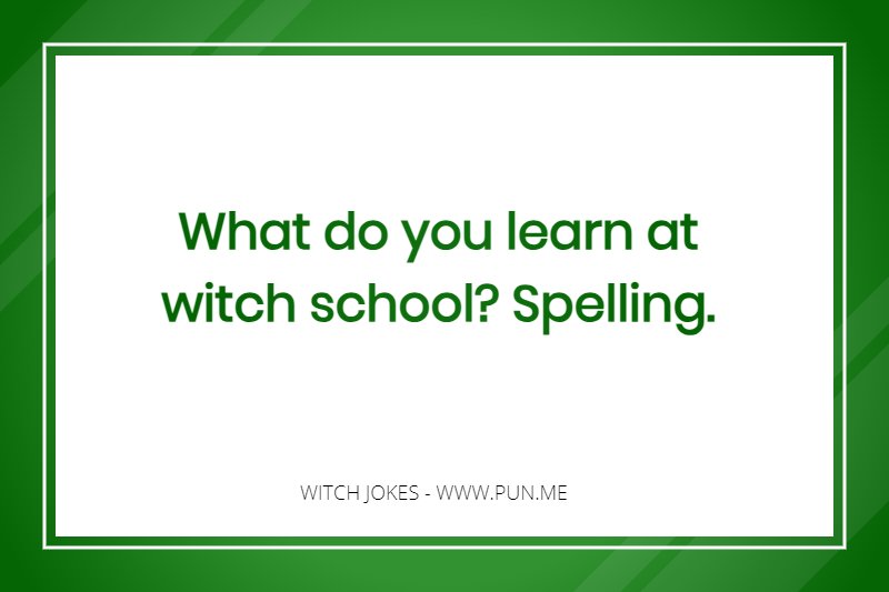 witch school joke