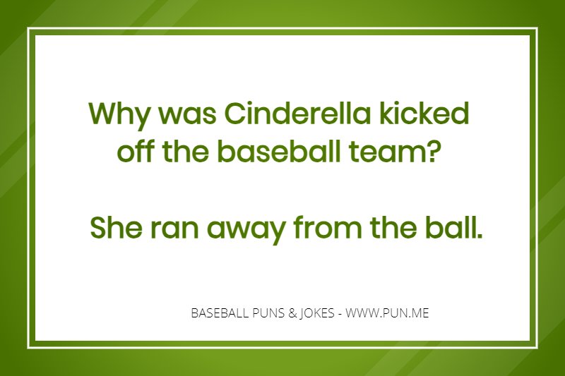 Baseball cinderella joke