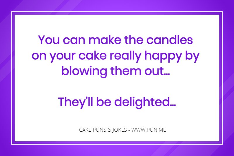 cake candles pun