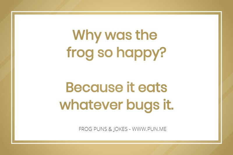 Joke about frogs