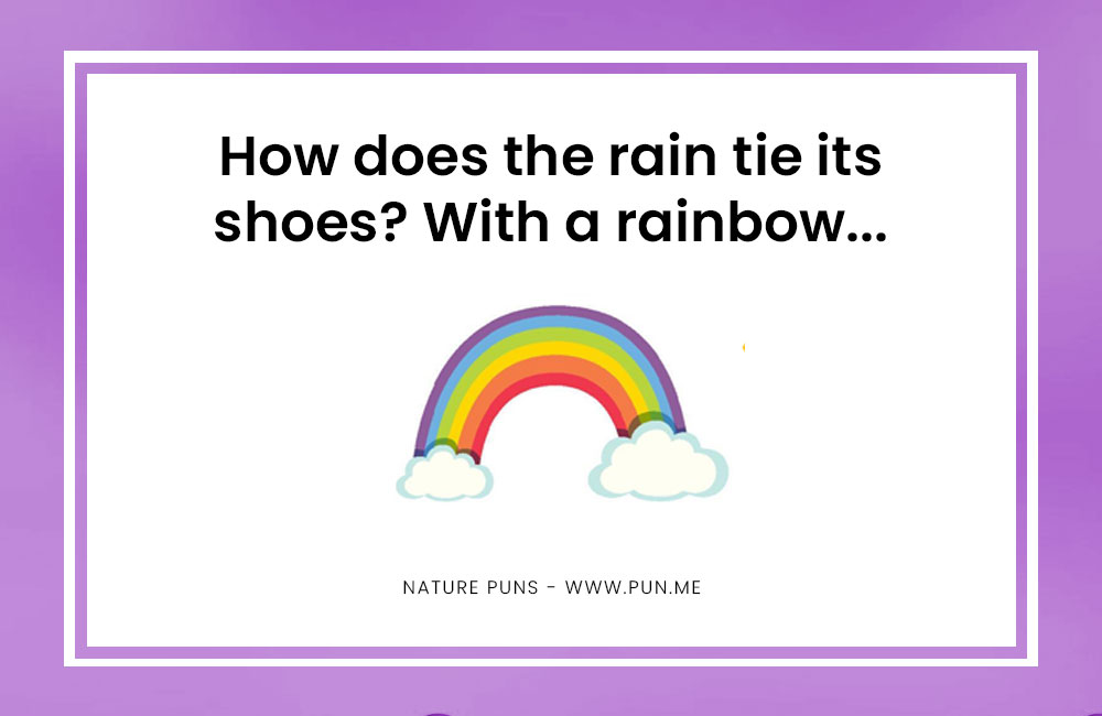 nature pun about a rainbow