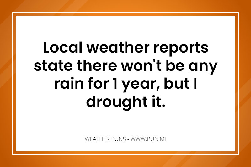 Local weather report pun